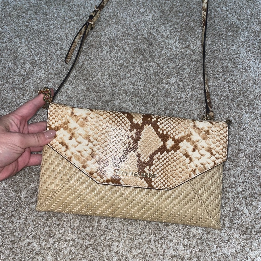 Michael Kors Snakeskin crossbody purse